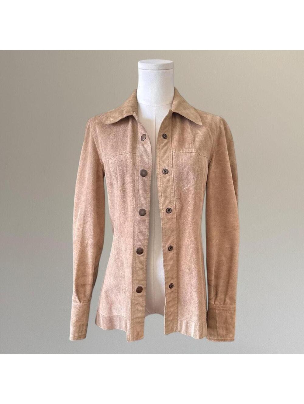 Vintage reversible suede leather jacket.